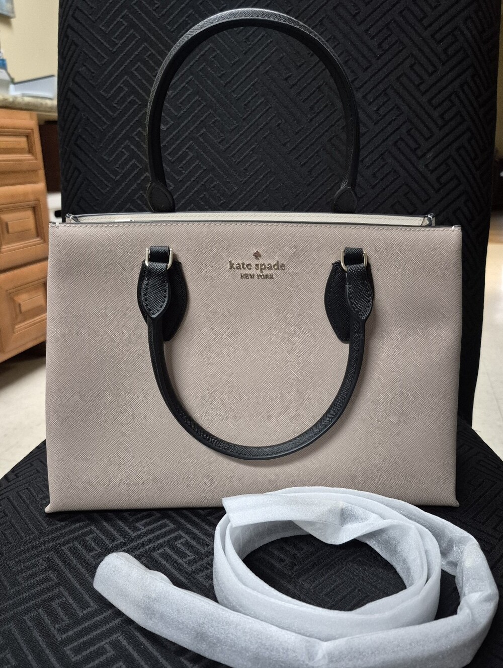 Kate Spade Rae Medium Satchel Warm Beige - Picture 6 of 6